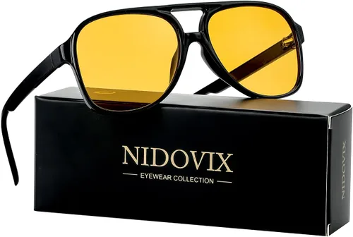 Vista 3 de NIDOVIX Gafas de sol polarizadas clásicas estilo aviador vintage para hombres y mujeres, marco grande, retro, de los años 70