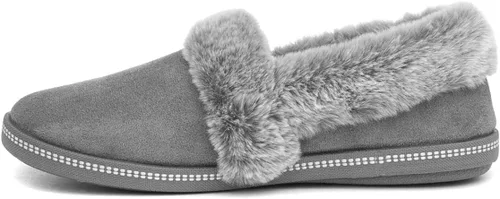 Vista 4 de Skechers Cozy Campfire-Team Toasty - Pantuflas de microfibra con forro de piel sintética para mujer