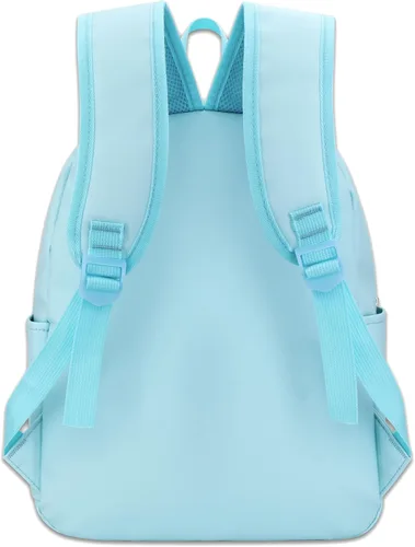 Vista 5 de Roffatide Dibujos animados Cinnamoroll Todo Sobre Impresión a Cuadros Casual Mochila Linda Mochila Viaje Bicicleta Mochila Senderismo Mochila Azul