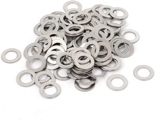 Vista 13 de uxcell Arandela plana sellada de acero inoxidable M1.0.236 x 0.012 in para tornillo de perno 100Pcs
