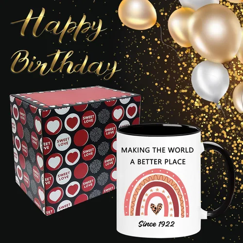 Vista 6 de Taza de 104º Cumpleaños, Vintage 1922 Regalos de 104º Cumpleaños para Mujeres, Hombres, Ella, Él, Mamá, Papá, Esposa, Marido, Tía, Tío, Hermana