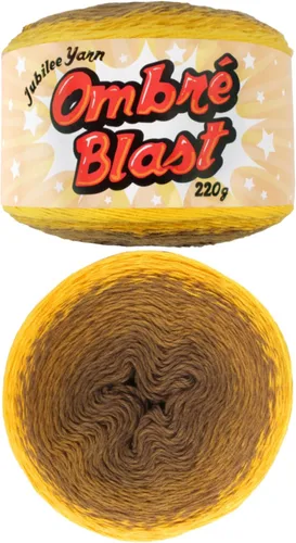 Vista 36 de JubileeYarn - Hilo Ombré Blast (7.76 oz/torta de algodón para bebé, 1 torta)