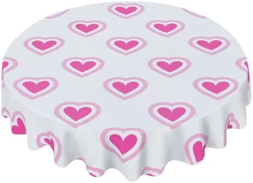 Vista 9 de Mantel redondo en blanco y negro con diseño de cheurón, lavable, resistente a las arrugas, para el hogar, cocina, comedor, picnic, campamento
