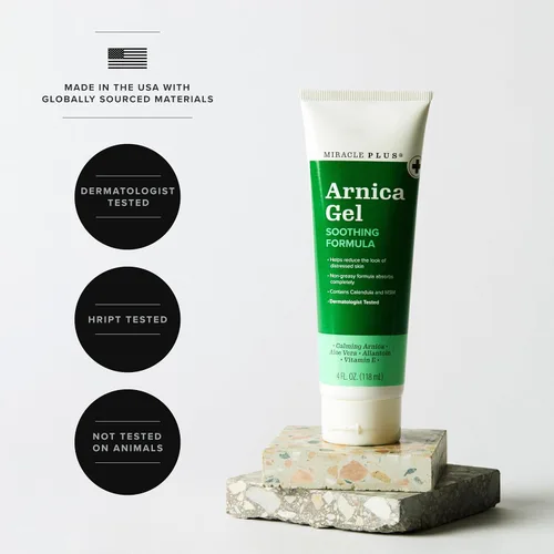 Vista 5 de Miracle Plus Gel natural de moretones de árnica para el cuerpo Gel tópico de loción árnica Montana para el cuidado de la piel Ungüento en crema