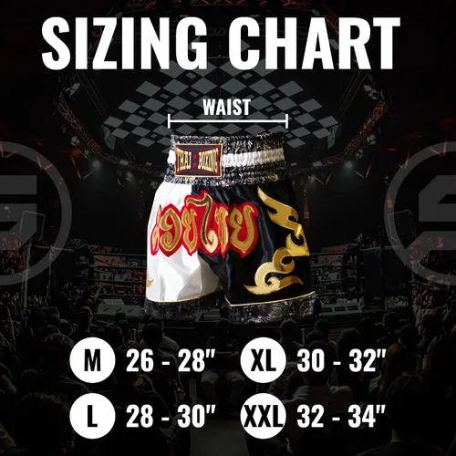 Vista 6 de Pantalones cortos clásicos de Muay Thai para hombres y mujeres, boxeo, kickboxing, alto grado, artes marciales mixtas, ropa de entrenamiento