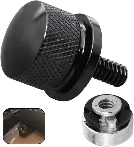 Vista 12 de GUAIMI Kit de tuercas de tornillo para asiento de guardabarros, rosca de 1/4"-20 compatible con Harley Sportster Touring Softail Dyna CVO Electra