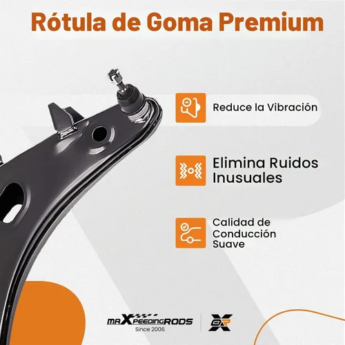 Vista 3 de maXpeedingrods 2 brazos de control inferiores delanteros para Subaru