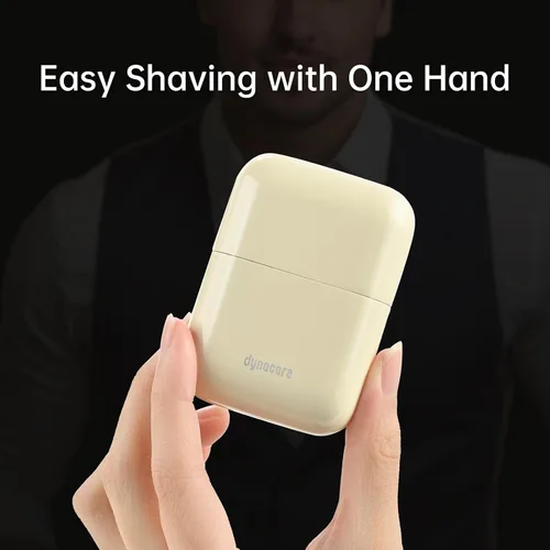 Vista 7 de Mini afeitadoras eléctricas de acero para hombres: Mini maquinilla de afeitar eléctrica mejorada, afeitadora de viaje portátil con impermeabilidad