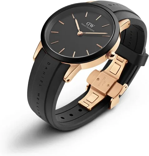Vista 2 de Daniel Wellington Reloj icónico de goma de oro