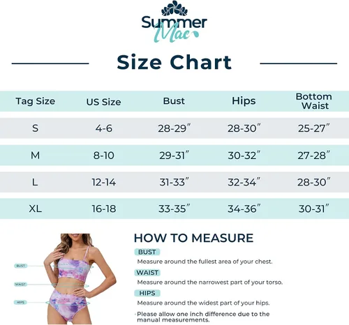 Vista 4 de Summer Mae Women Bandeau Bikini Removable Straps Padded High Waist Cheeky Bathing Suit