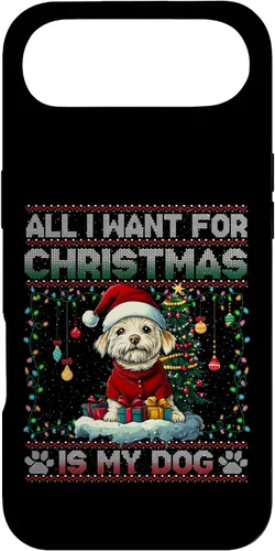Vista 27 de Maltese Christmas Tree Lights Decorations Dog Lover Xmas Case for iPhone 17