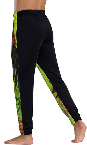 Vista 5 de Men Lavender On Black Background Sweatpants Joggers Sweatpants Baggy Jogger Pants with Pocket for Men