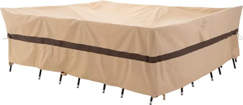Vista 10 de WJ-X3 Funda para juego de comedor, 86 pulgadas de ancho x 47 pulgadas de Beige