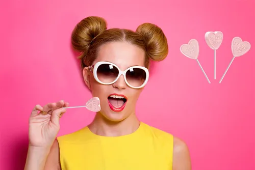 Vista 7 de Fruidles Surtido de paletas de corazón de San Valentín, caramelos prensados de dextrosa, bésame y sé mío, te amo y dulce corazón, envueltos
