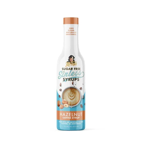 Vista 15 de Jarabe de biscotti de almendras sin azúcar, a base de stevia, sin alcoholes de azúcar ni sucralosa, sin edulcorantes artificiales, ingredientes