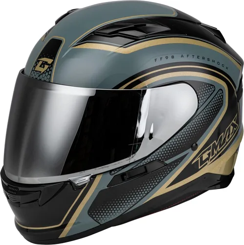 Vista 8 de Gmax FF-98 Aftershock Full Face Helmet with Rear LED Light
