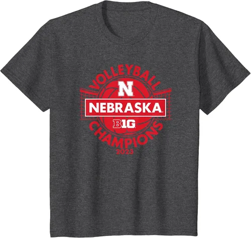 Vista 11 de Nebraska Cornhuskers Big Ten Champs 2023 Women's Volleyball T-Shirt