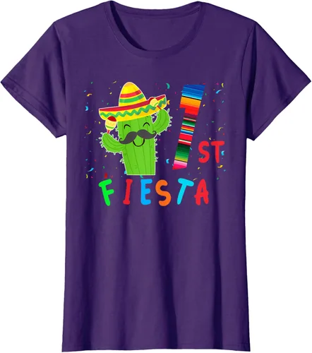 Vista 8 de Camiseta mexicana para fiesta temática de cumpleaños a juego, Negro, S