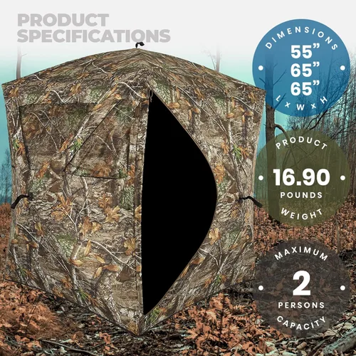 Vista 3 de Ameristep Caretaker Hunting Blind