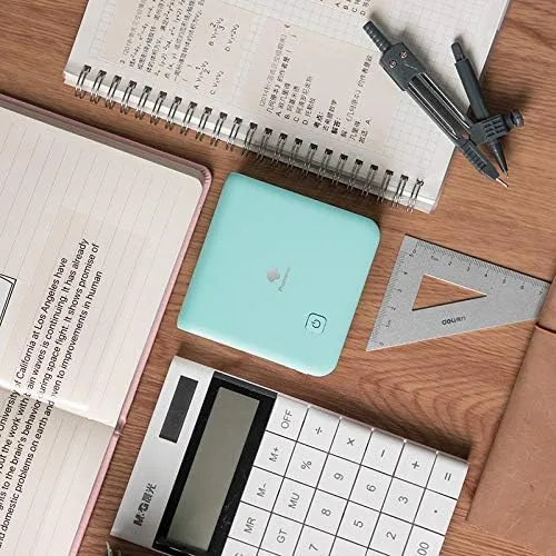 Vista 6 de Phomemo M02 Pro Mini impresora Bluetooth - Impresora fotográfica de bolsillo con 3 rollos de papel adhesivo transparente, compatible con iOS +