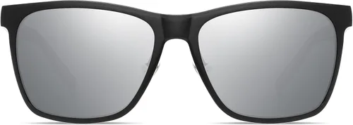 Vista 3 de DUCO Gafas de sol polarizadas para hombre, protección UV, marco rectangular retro, para conducir, pesca, 100% bloqueo UV, 3029H