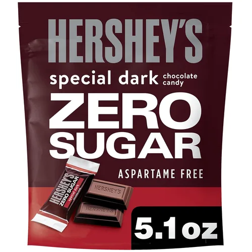 Vista 9 de HERSHEY'S Special Dark Zero Sugar - Bolsa de caramelo de chocolate, 3 onzas