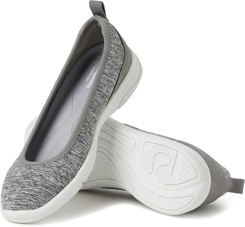 Vista 3 de Dearfoams Zapatos planos de ballet Mia para mujer, originales, cómodos, ligeros y sin cordones