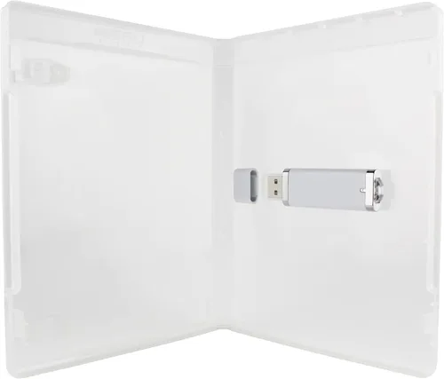 Vista 6 de Flash Pac® - Funda para unidad flash USB, súper transparente y compatible, color blanco, 1 GB USB, paquete de 25