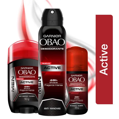 Vista 5 de Obao Desodorante activo para hombre en espray 5.1 fl oz - Desodorante Activo Aerosol para hombre (paquete de 1)