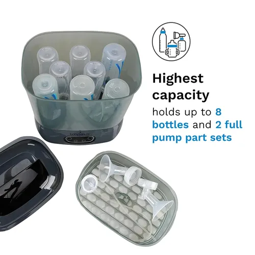 Vista 11 de Baby Brezza Esterilizador y secador de botellas avanzado: mayor capacidad