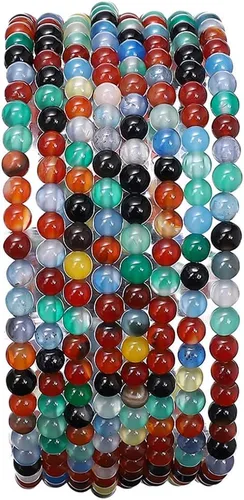 Vista 15 de BEADIA Cuentas redondas de jade africano natural de piedra suelta semipreciosas para hacer joyas 4MM 38cm/hebra
