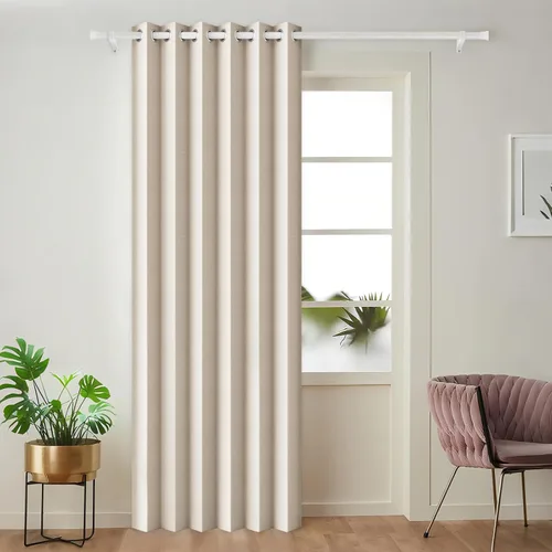 Vista 51 de Cortinas plisadas completamente opacas con cierre magnético, 72 pulgadas de largo, para interiores y exteriores, 1 panel, 45 pulgadas de ancho x 72