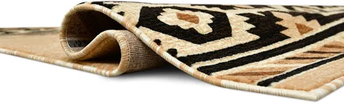 Vista 9 de YHSF South West - alfombra nativa americana del suroeste, fácil de limpiar, gruesa, suave y duradera, alfombra tribal inspirada en indios americanos
