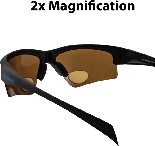 Vista 6 de Global Vision BluWater - Lentes de sol bifocales polarizados para hombres y mujeres, lentes de pesca con bifocales +2.0 de aumento con montura negra