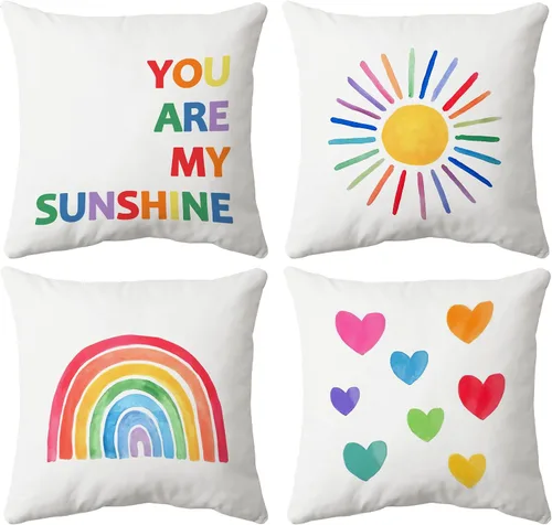 Vista 11 de huester Book Floral Mental Health Pillow Cover 18x18, Positive Affirmations Awareness Motivational Decorative Throw Pillow Cover Pillowcases for