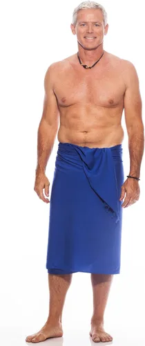 Vista 14 de 1 World Sarongs Pareo para hombre con motivo tradicional Negro