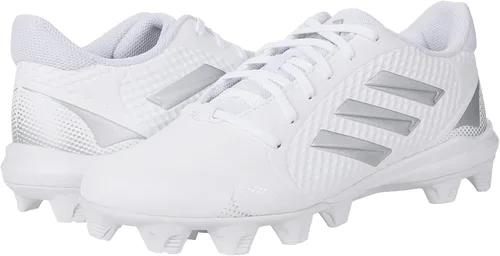 Vista 4 de adidas Purehustle 2 Md - Tenis de béisbol para mujer, Núcleo negro y blanco.
