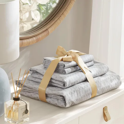 Vista 6 de Comfort Spaces Juego de sábanas 100% algodón, transpirable, ligero, suave con bolsillo elástico de 30 cm que se ajusta hasta un colchón de 35 cm
