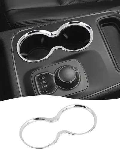 Vista 8 de Hoolcar Cubierta de Portavasos Delantero Compatible con Jeep Grand Cherokee 2011-2021, Accesorios Interiores, Negro
