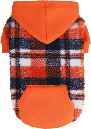 Vista 14 de PUPTECK Sudadera con Capucha para Perro Sudadera para Cachorro Suéter Cálido para Perro Ropa de Invierno Abrigos para Clima Frío para Perros Negro