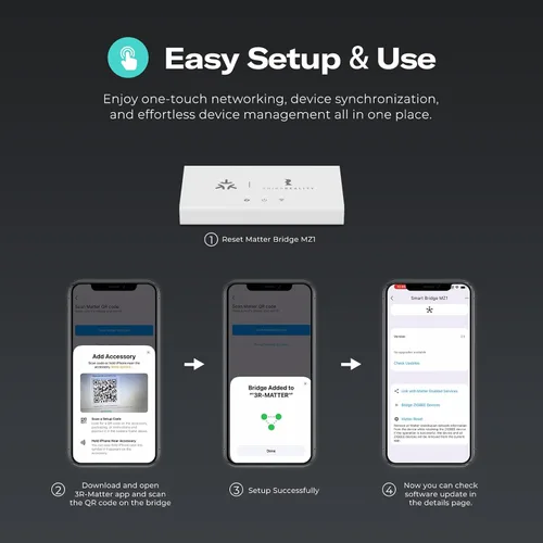 Vista 2 de THIRDREALITY Smart Bridge MZ1 - Conectividad Zigbee a Matter, Compatible con Google Home, Apple Home, SmartThings, Home Assistant, etc.