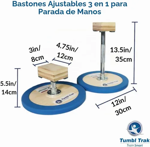 Vista 3 de Tumbl Trak - Bastones ajustables 3 en 1
