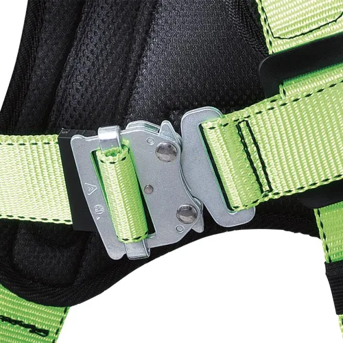 Vista 2 de Peakworks Arnés de seguridad acolchado de cuerpo completo con protección contra caídas con soporte de espalda, cinturón de posicionamiento, anillos