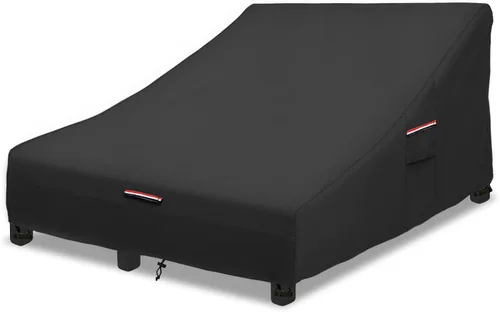 Vista 9 de Okcool Cubierta para tumbona doble ancha de 80 pulgadas para exteriores Beige