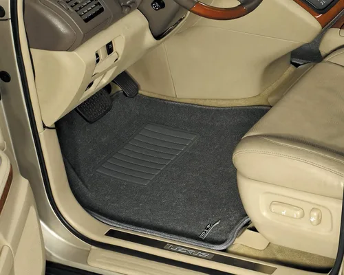 Vista 6 de 3D MAXpider Tapete de piso de primera fila para determinados modelos Volvo XC90 - Alfombra clásica (gris)