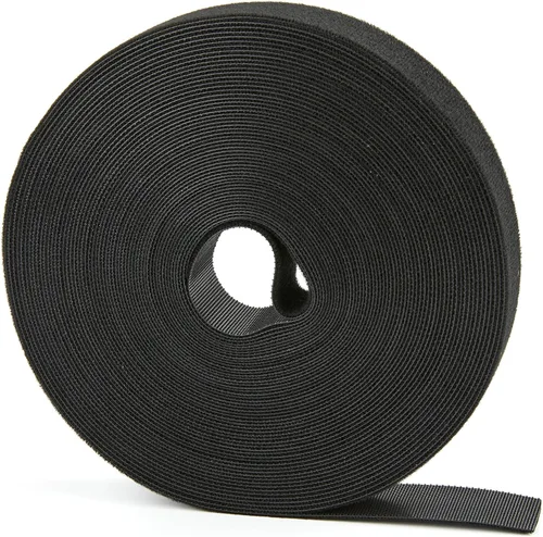 Vista 12 de Rollo de gancho y bucle de 100 pies x 1/2 pulgada, bridas de sujeción reutilizables, correas de cables multiusos para organizar el hogar, la oficina