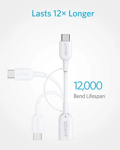 Vista 5 de Anker Adaptador de audio USB-C a Lightning (solo audio, no admite carga) (blanco)