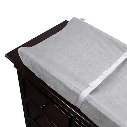 Vista 5 de Serta Perfect Sleeper Almohadilla contorneada para cambiar con funda de felpa, gris