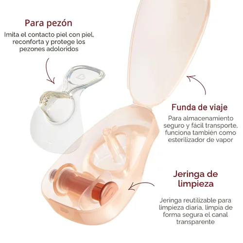 Vista 9 de Munchkin Flow - Protector de pezón de 0.63 pulgadas para recién nacidos en lactancia, monitor de cierre de silicona con canal de flujo de leche