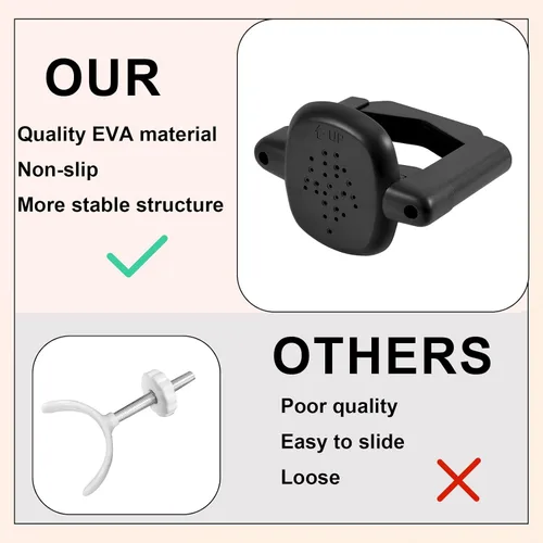 Vista 5 de 2 adaptadores de barandilla para puerta de bebé, accesorios de montaje sin taladro, kit de montaje universal para puerta de bebé, para barandillas